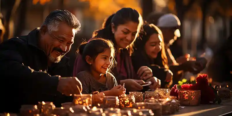 Family Eating Together