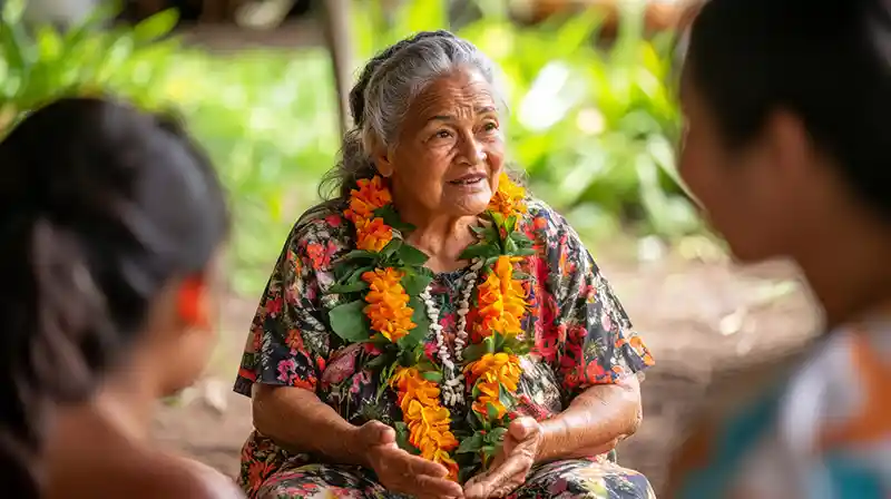 Native Hawaiian Elder, teaching